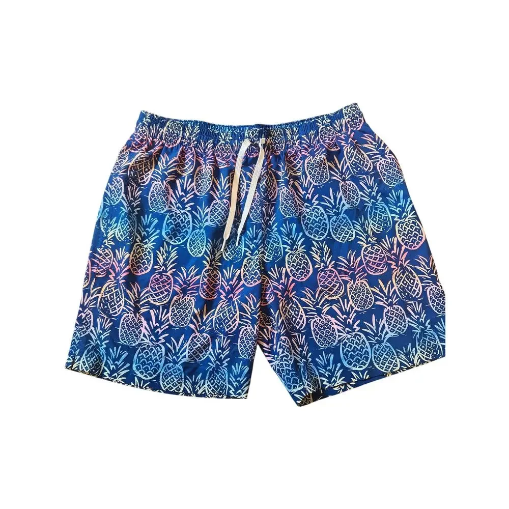 Chubbie neon pineapple swim trunks mens xl 7in inseam Pockets shorts